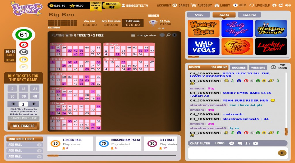 Bingo Crazy Review Specialist Bingo Review